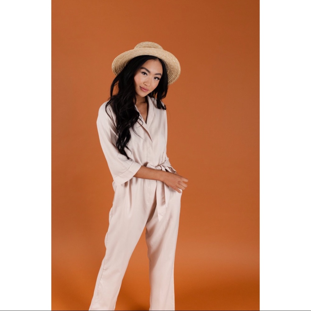 ALMOND JUMPSUIT